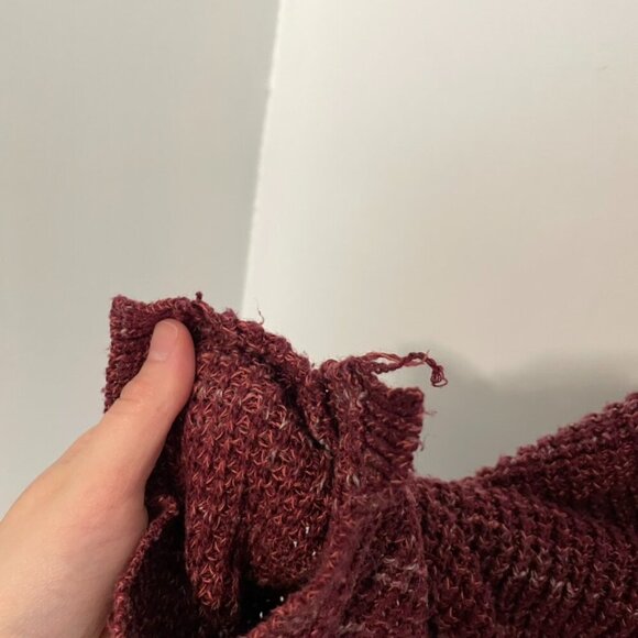 UNIVERSAL THREAD Cocoon Cardigan Berry Raspberry Red / Pink 3/4 Sleeve Sweater M - Picture 7 of 12